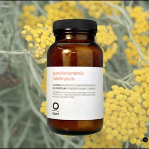 Bột dưỡng tóc Oway Pure Biodynamic Helichrysum – 50g chiết xuất hoa bất tử sinh học năng lượng hỗ trợ trị liệu da đầu kích ứng