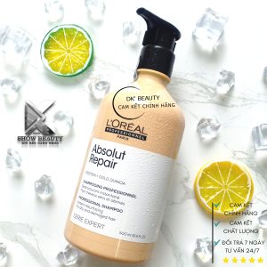 Dầu Gội Phục Hồi Tóc Hư Tổn Loreal Professionnel - Repair Gold 500ML