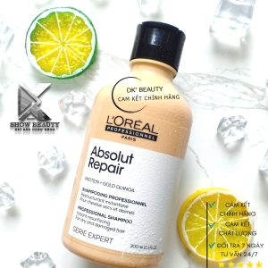 Dầu Gội Phục Hồi Tóc Hư Tổn Loreal Professionnel - Repair Gold 300ml