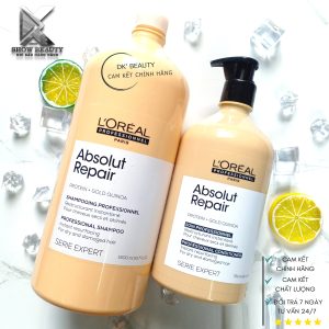 Dầu Gội Xả Phục Hồi Tóc Hư Tổn Loreal Professionnel - Repair Gold (Size To)