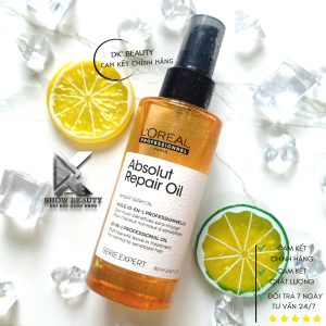 Tinh Dầu Phục Hồi Tóc Hư Tổn Toàn Diện Loreal Professionnel 10 in 1 Absolut Repair Gold