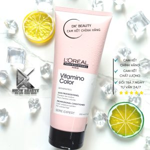 Dầu xả Loreal giữ màu tóc nhuộm & dưỡng tóc mềm mượt Vitamino Color 200ml