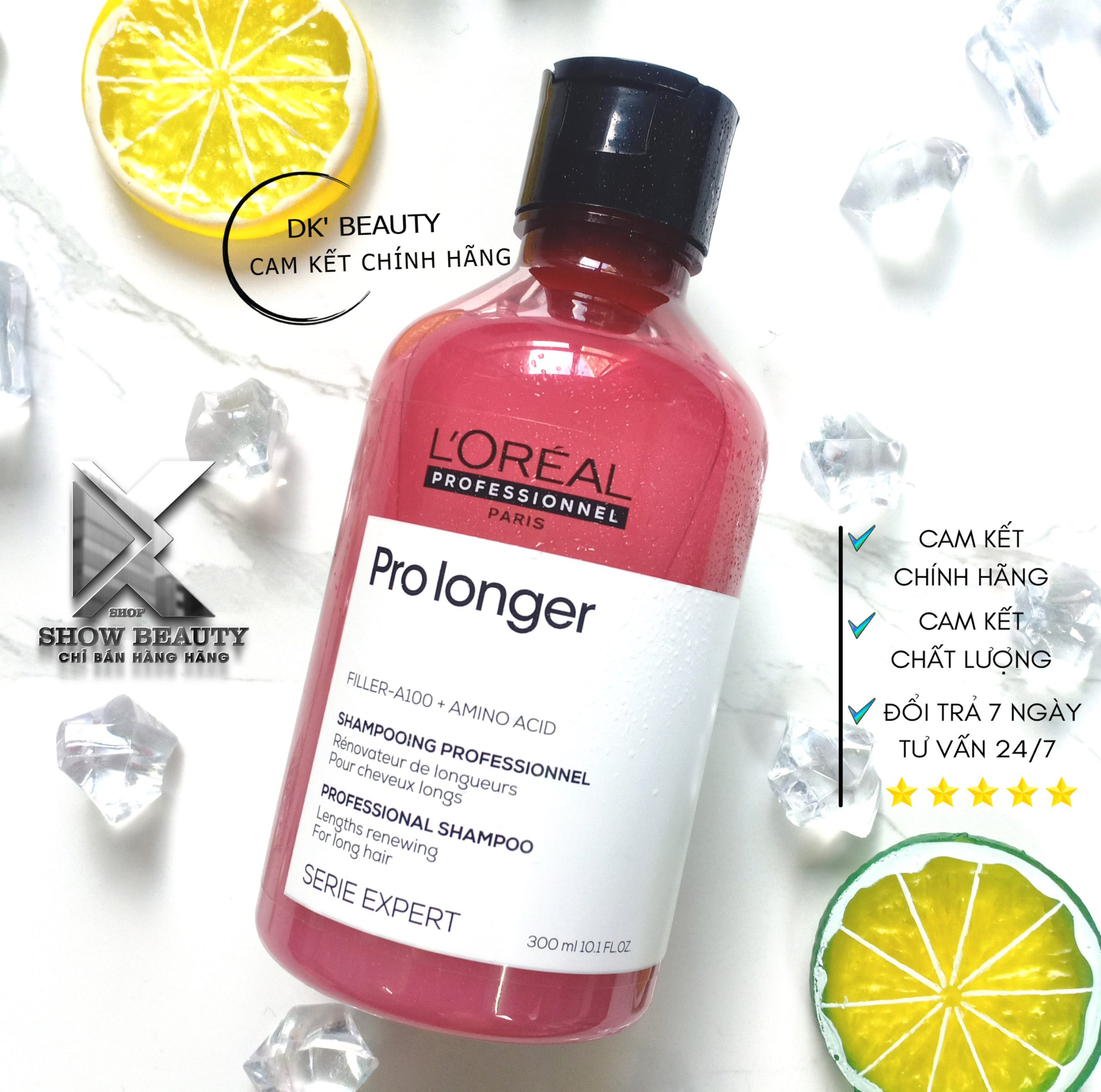 Dầu Gội Giảm Đứt Gãy Rụng Làm Tóc Chắc Khỏe Và Dài Hơn Loreal Professionnel - Pro Longer 300ml