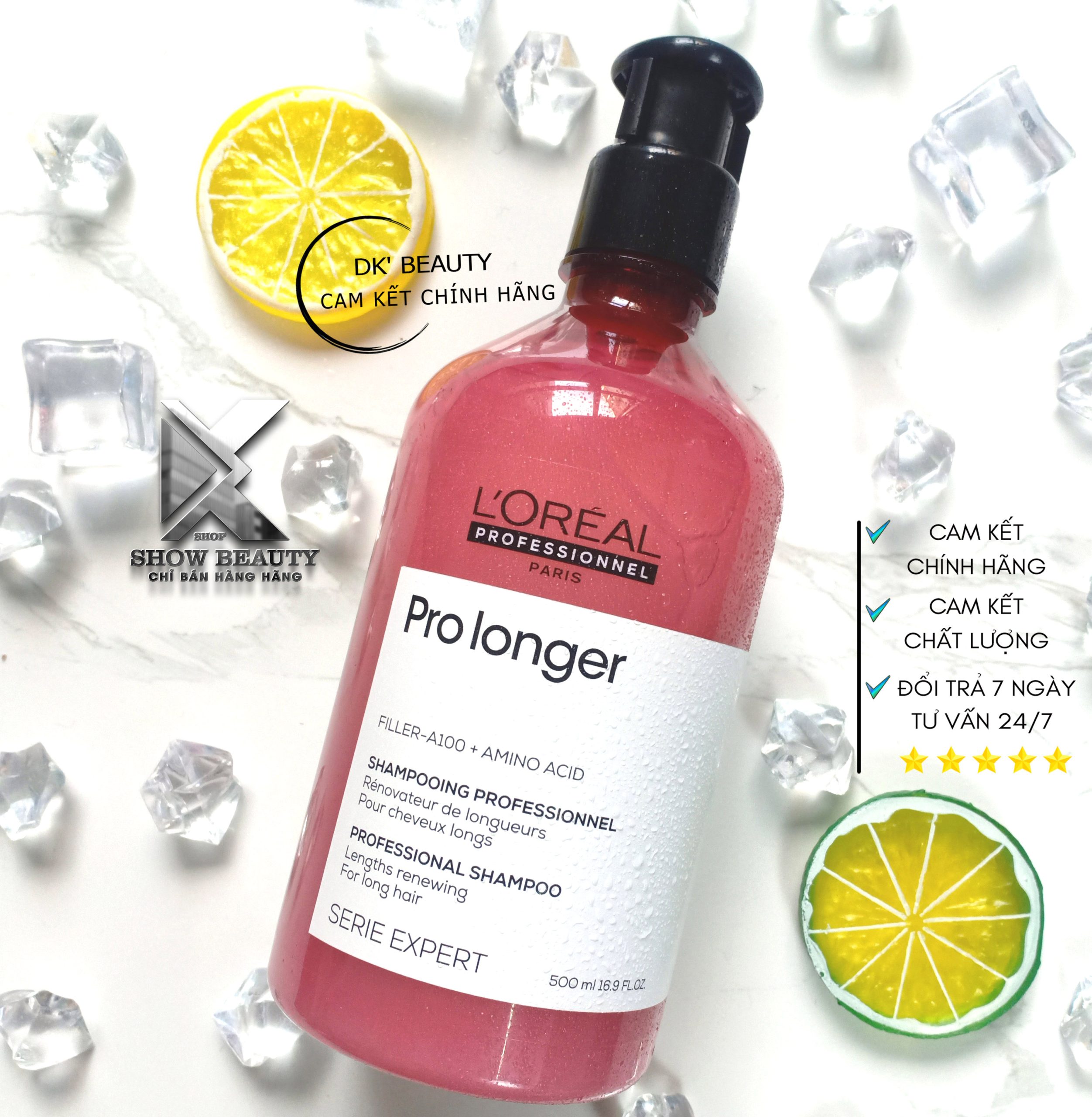 Dầu Gội Giảm Đứt Gãy Rụng Làm Tóc Chắc Khỏe Và Dài Hơn Loreal Professionnel - Pro Longer 500ml