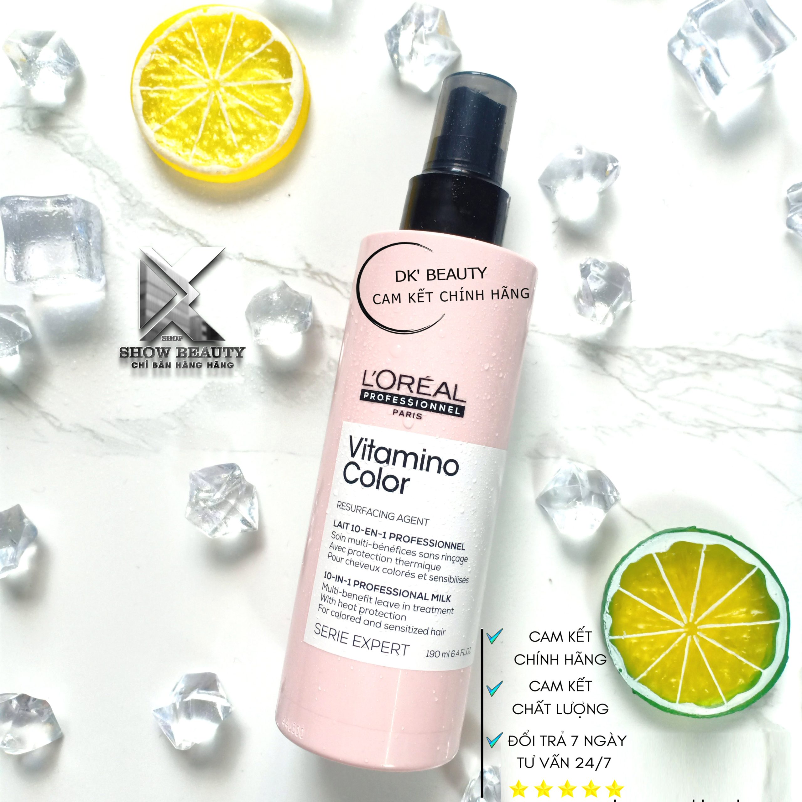 Xả Khô Dưỡng Giữ Màu Chống Nắng Tóc Nhuộm Loreal Professionnel - Vitamino Color 190ml