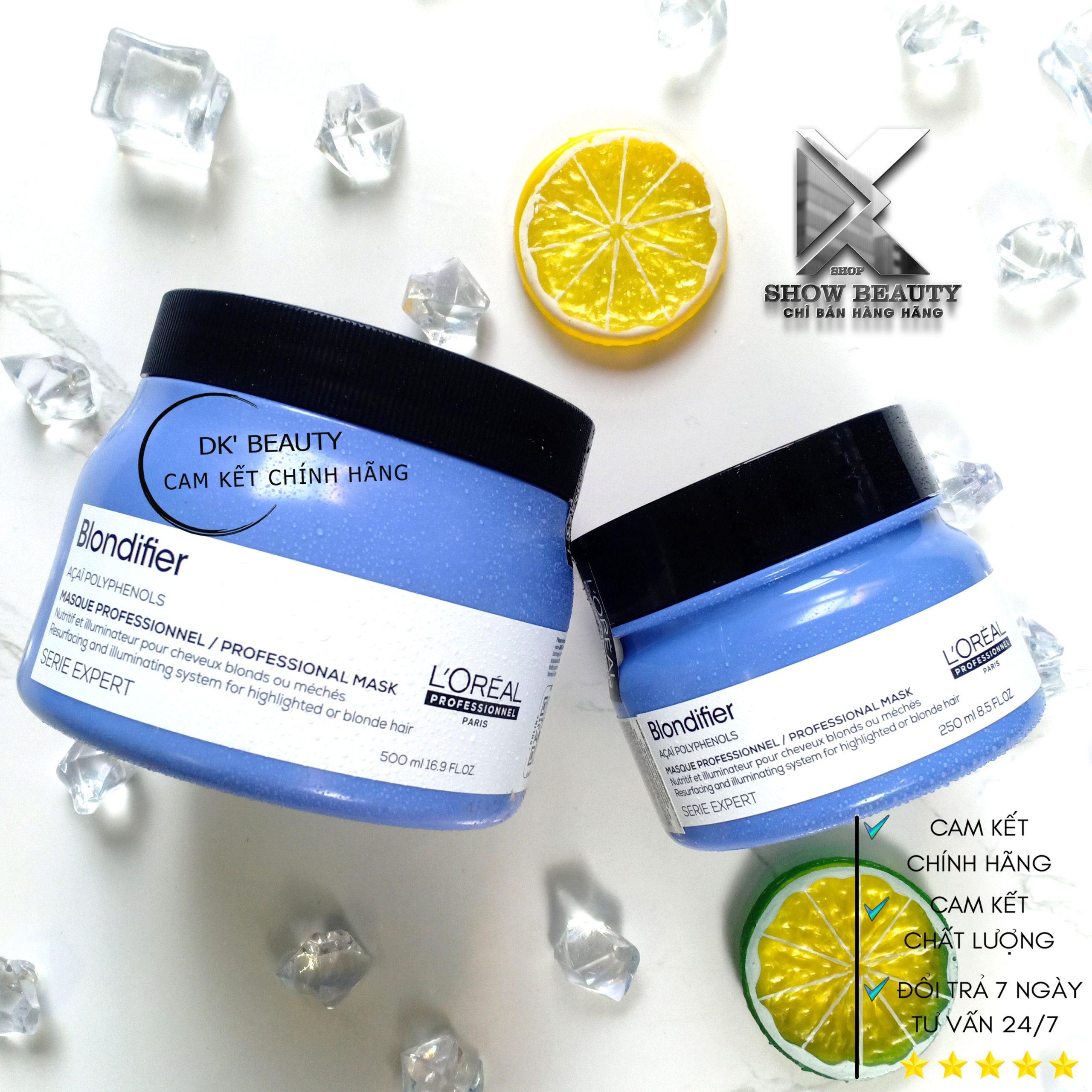 Dầu Hấp Ủ Giữ Màu Tăng Cường Ánh Sắc Trên Tóc Nhuộm Sáng Màu Loreal Professionnel - Blondifier Gloss