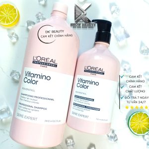 Dầu Gội Xả Giữ Màu Tóc Nhuộm Loreal Professionnel Vitamino Resveratrol
