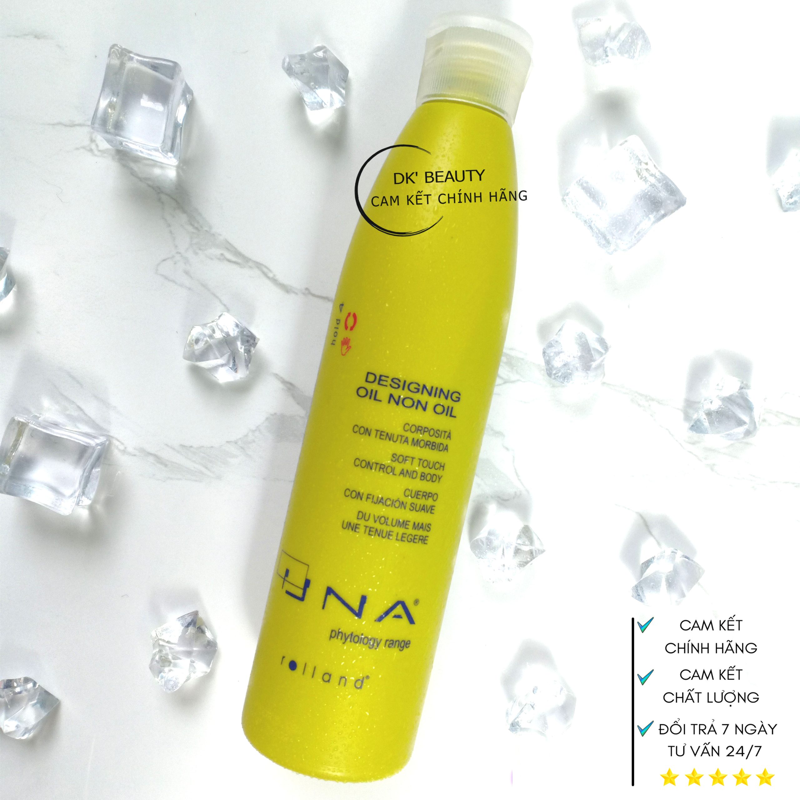 GEL DƯỠNG TẠO KIỂU CỨNG VỪA, CHỐNG CHÁY - 250ML - ROLLAND UNA