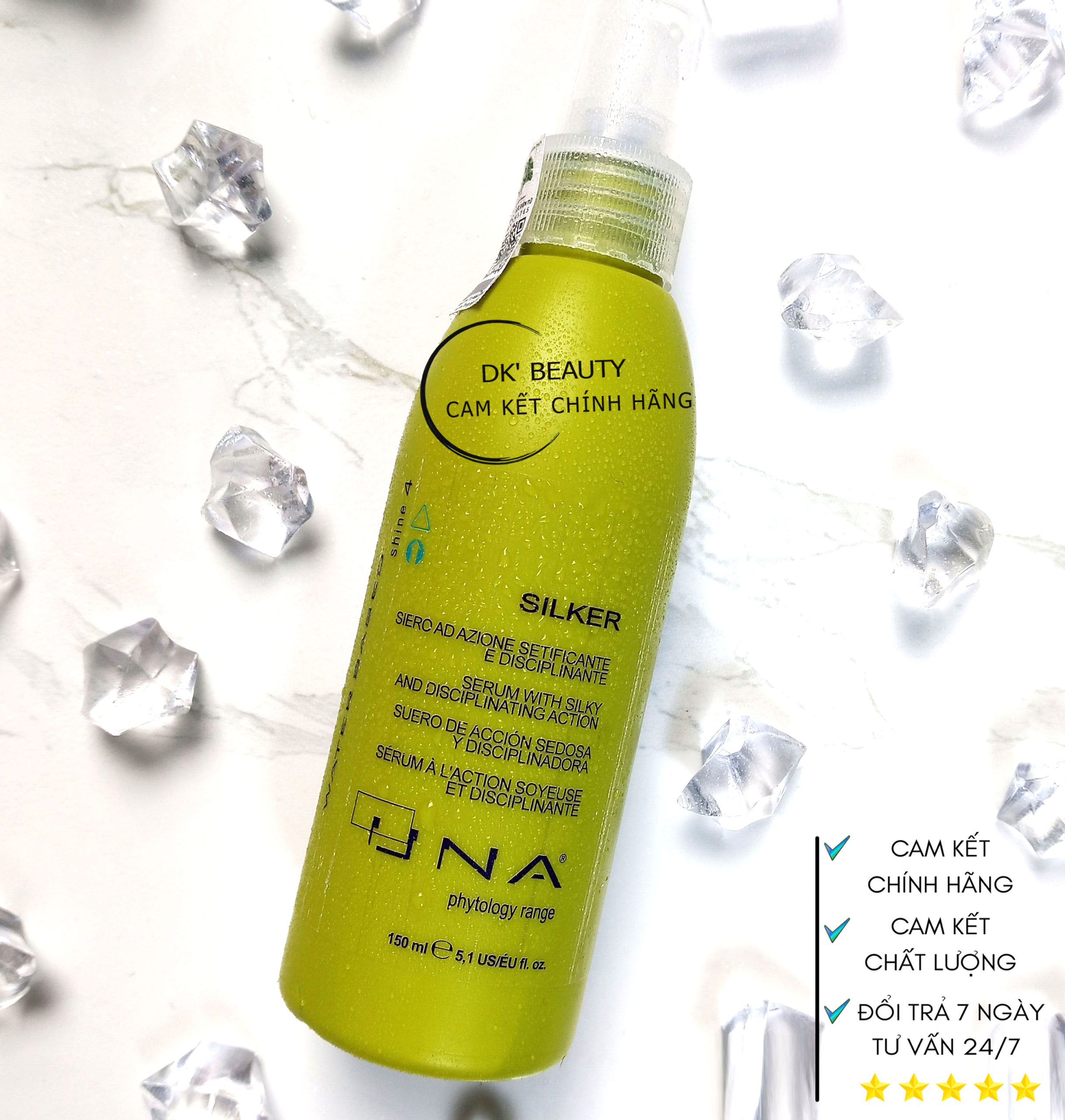 TINH DẦU SIÊU BÓNG MƯỢT SILKER - 150ML - UNA