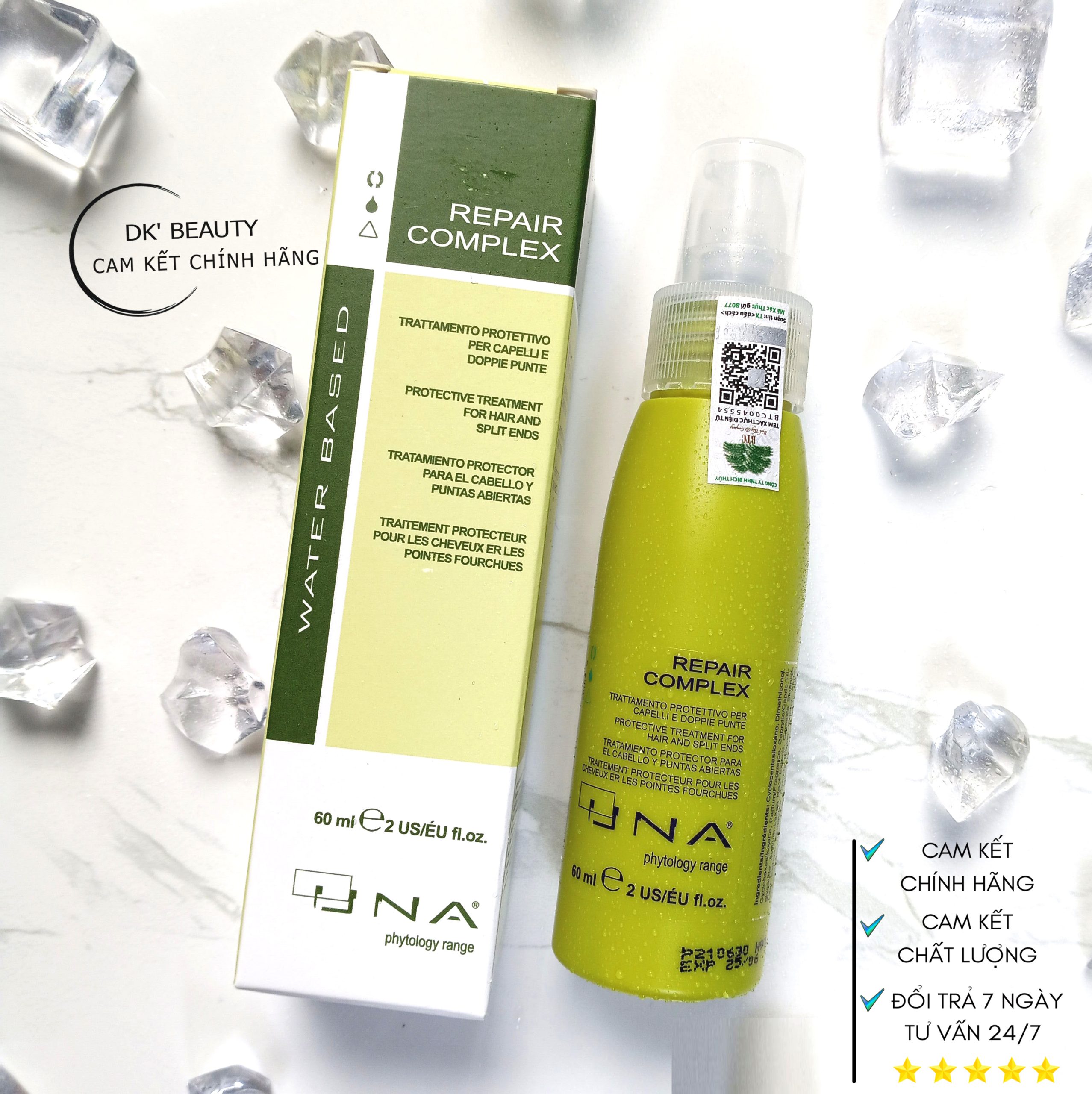 TINH DẦU PHỤC HỒI SIÊU MƯỢT UNA - REPAIR COMPLEX 60ML