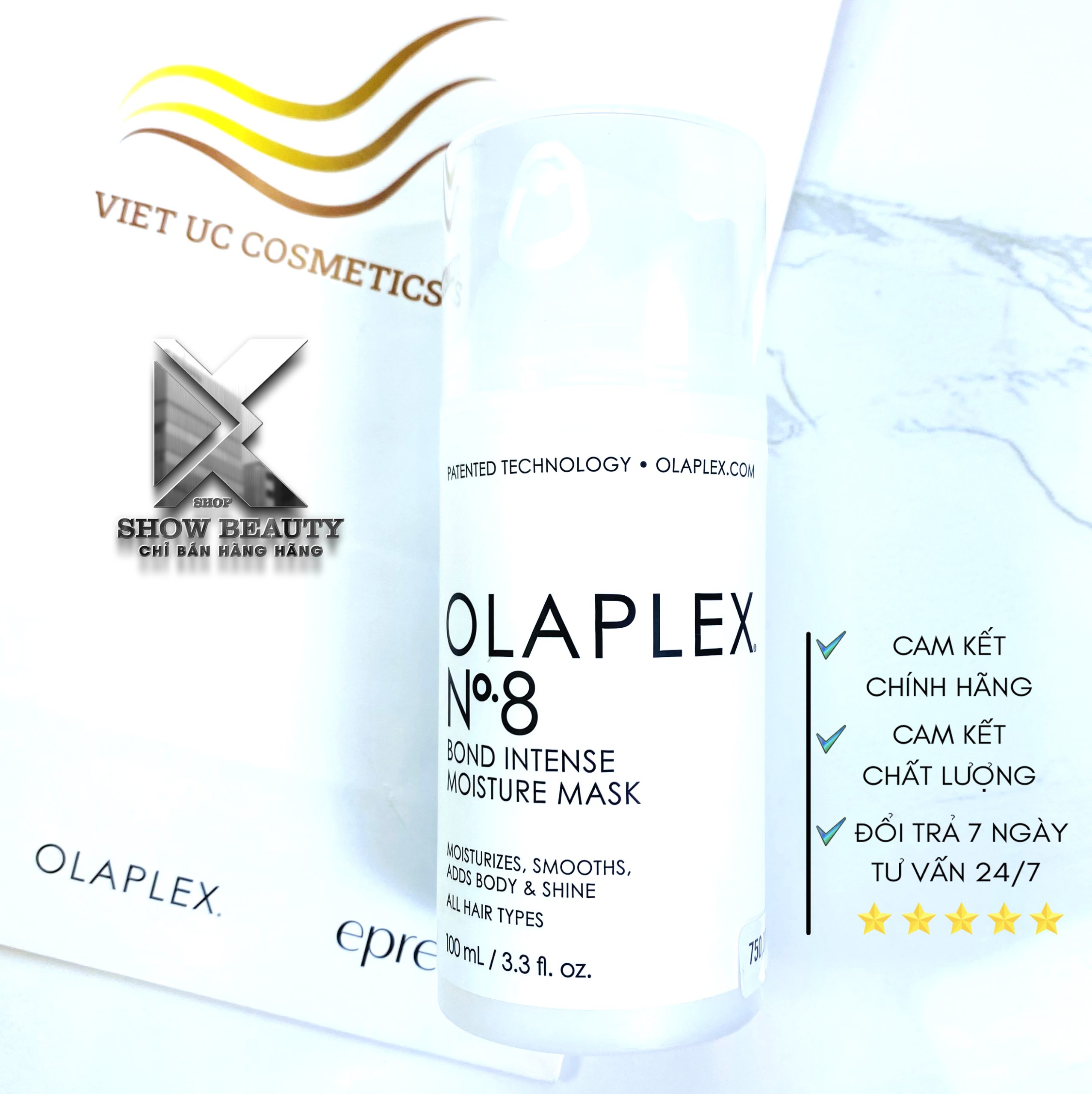 Hấp Dưỡng Ẩm Siêu Sâu Mềm Mượt Tăng Cường Liên Kết Tóc - Olaplex No8