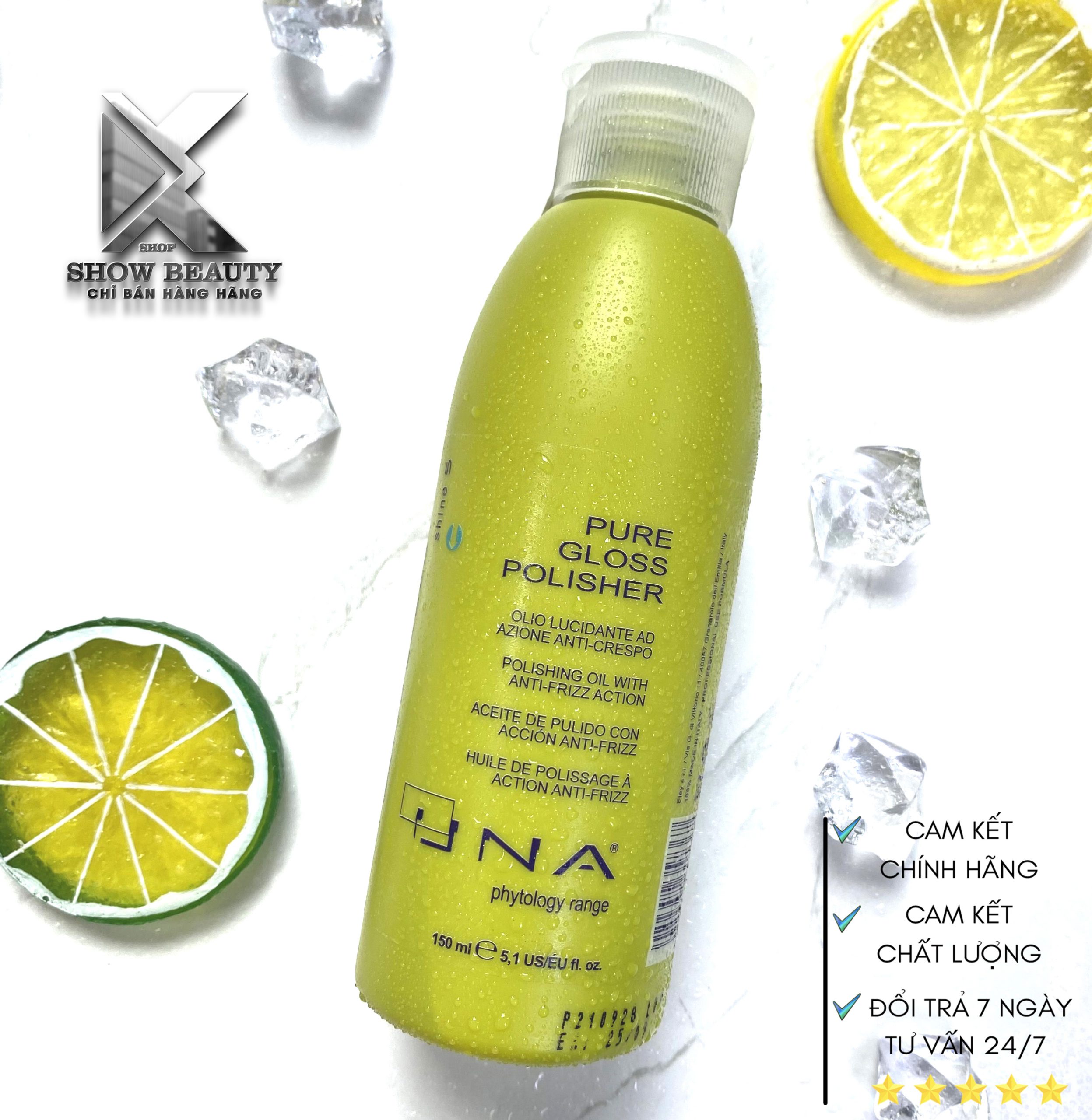 Dưỡng Chống Rối Làm Mềm Và Bóng Tóc Pure Gloss Polisher 150ML - Una Rolland