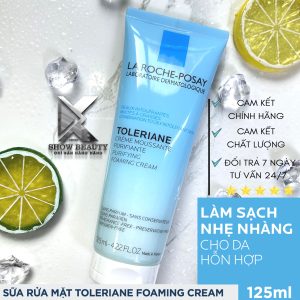 Sữa Rửa Mặt Cho Da Hỗn Hợp Và Da Dầu  La Roche Posay - Toleriane Foaming Cream 125ml