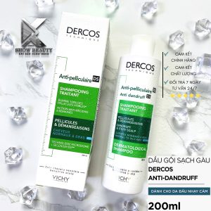 Dầu Gội Giảm Gàu, Ngứa Cho Da Đầu Dầu, Nhạy Cảm Vichy Dercos 200ml