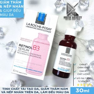 Dưỡng Chất Chống Lão Hóa Giảm Nếp Nhăn, Thâm Nám Làm Đều Màu Da Retinol B3 Serum 30ml - La roche-Posay