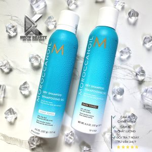Dầu Gội Khô Moroccanoil Làm Sạch Dưỡng Bảo Vệ Cho Nền Tóc Tối, Nền Tóc Sáng