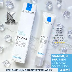 Kem Giảm Mụn Đầu Đen & Kiểm Soát Dầu Effaclar K+ 40ml - La Roche Posay