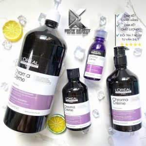 Dầu Gội Tím Khử Vàng Giữ Màu Tóc Cực Mạnh Loreal Professionnel Giúp Màu Luôn Tươi Sáng Chroma Crème Purple