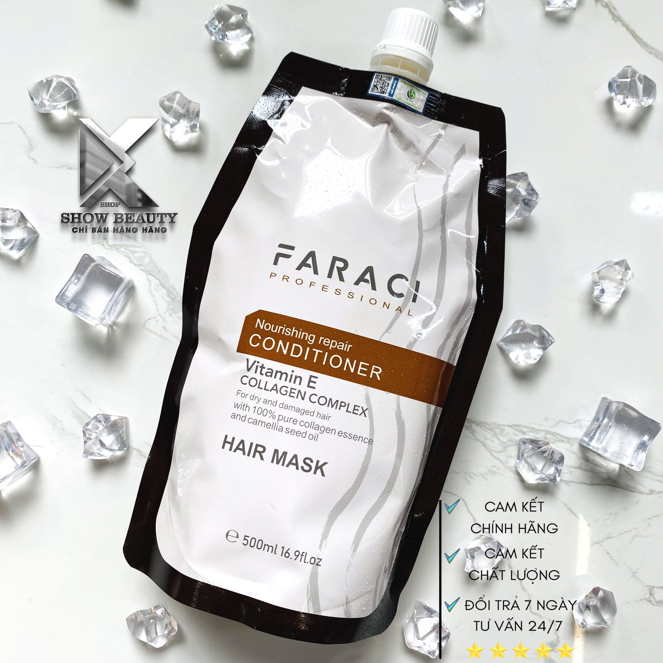 Hấp Ủ Tóc Siêu Mềm Mượt Faraci Collagen - 500ml 🌞