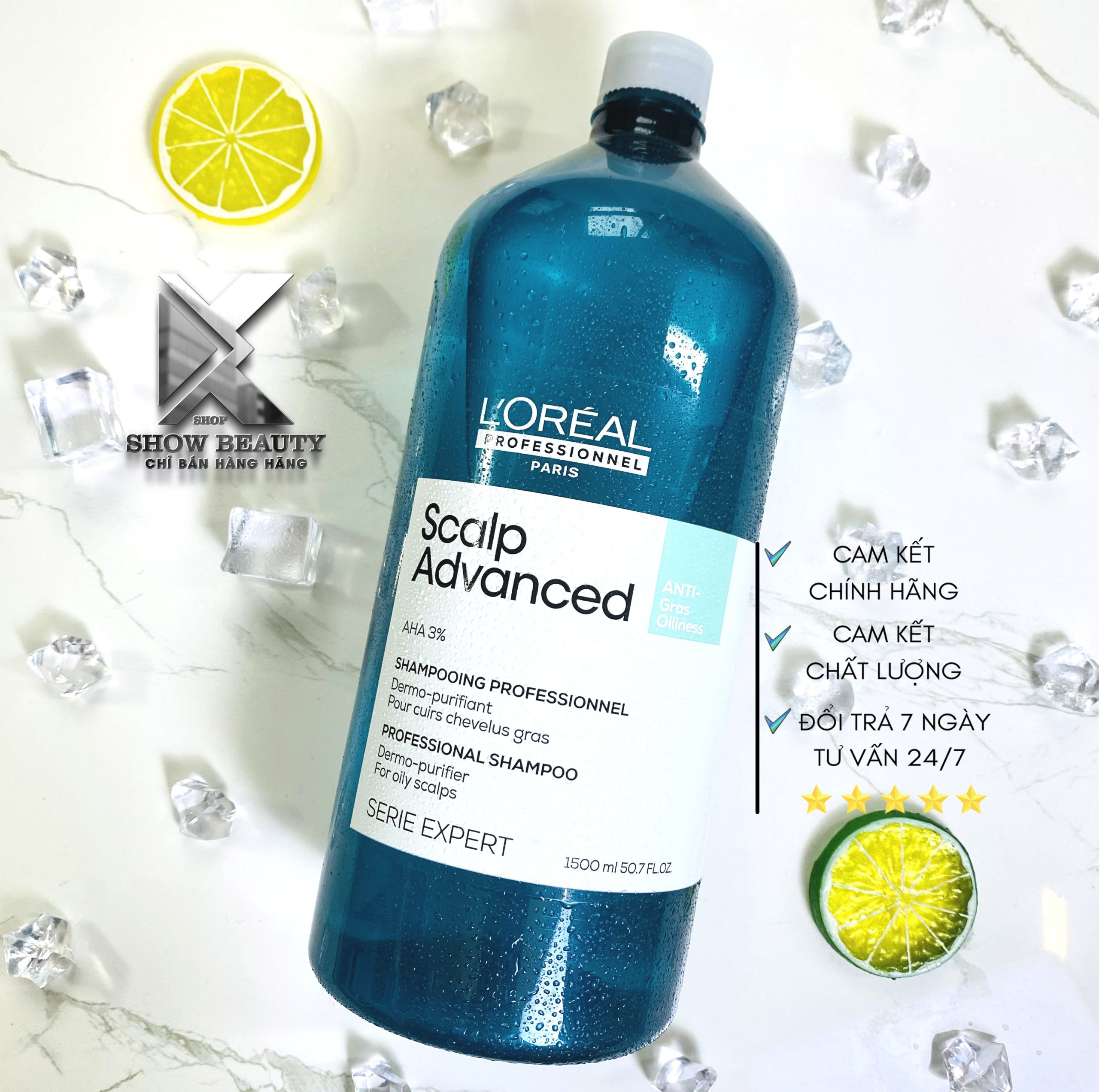 Dầu Gội Ngừa Dầu, Cân Bằng Dưỡng Chất Và Độ Ẩm Loreal Professionnel Scalp Advanced Anti-Gras Oiliness