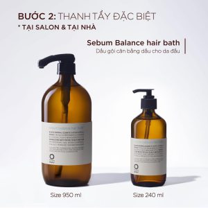 Dầu gội Oway Sebum Balance Hair Bath – Tái cân bằng da đầu cho tóc nặng, bết và da đầu dầu