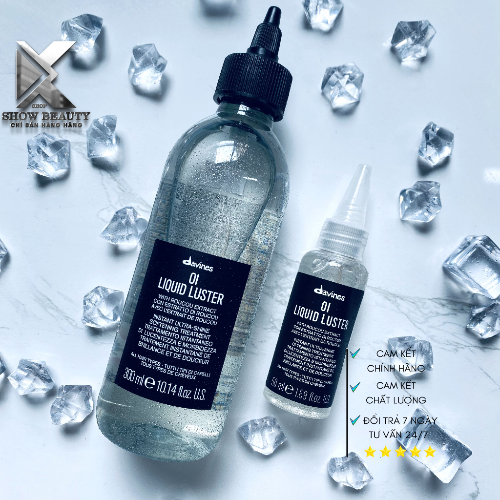 Dưỡng Tóc Tăng Độ Bóng Mượt Tức Thì Cho Tóc Davines - Oi Liquid Luster 300ml