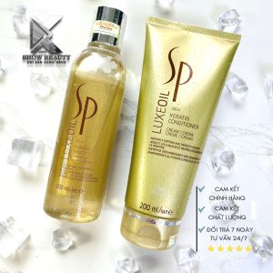 Dầu Gội Xả Wella cao cấp Phục Hồi Chăm Sóc Tóc Bóng Khoẻ Từ Gốc Tới Ngọn 200ml - SP Luxe Oil Keratin Protect