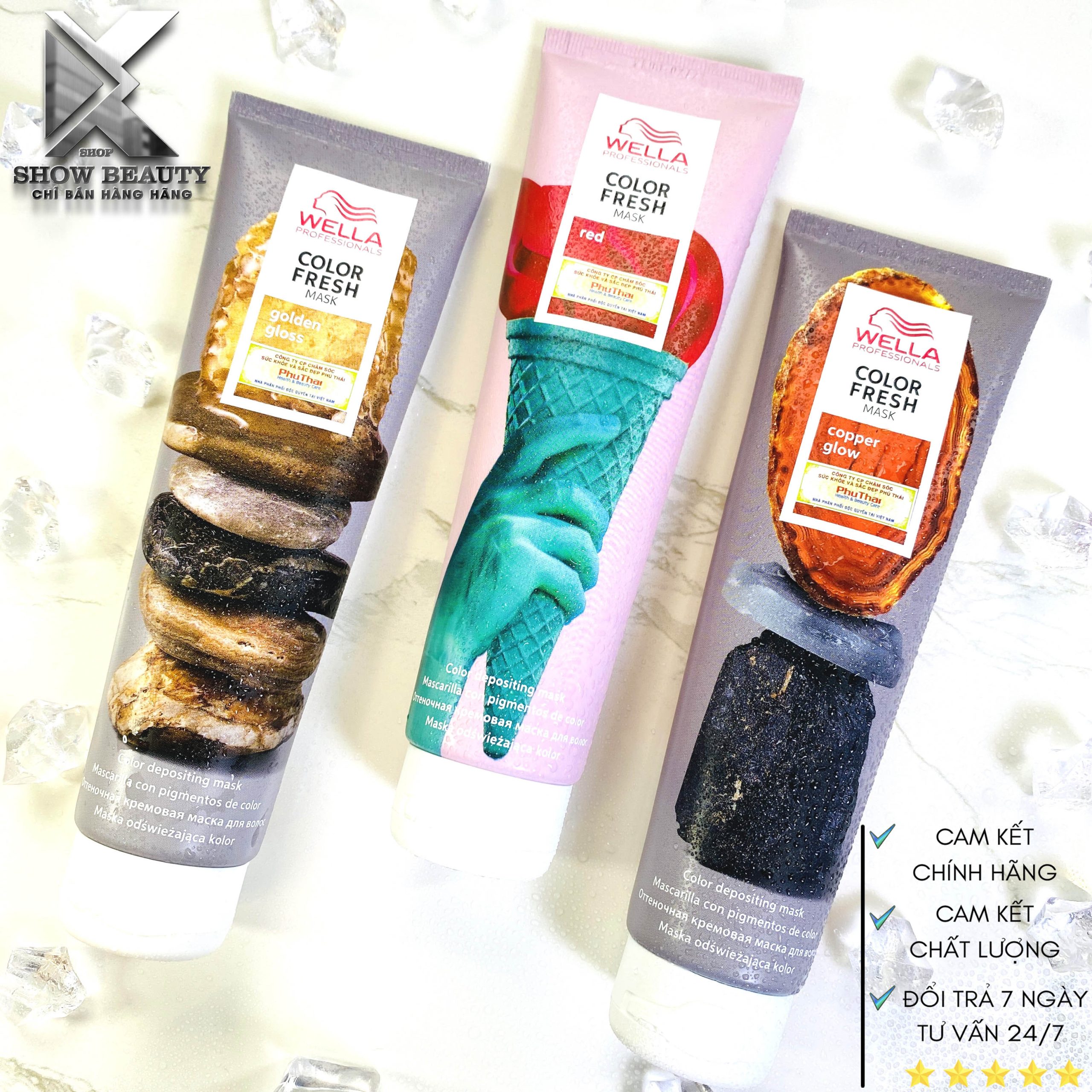 Dầu Hấp Tóc Nhuộm WELLA Color Fresh Mask, Phục Hồi Màu,Tăng Cường Ánh Sắc và Màu Tóc Khác Biệt 150ml