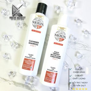 Dầu Gội Xả NIOXIN 4 Dành Cho Tóc Nhuộm, Thưa Mỏng Rụng Nhiều Trong Thời Gian Dài Scalp Conditioner Colored Hair - 300ml