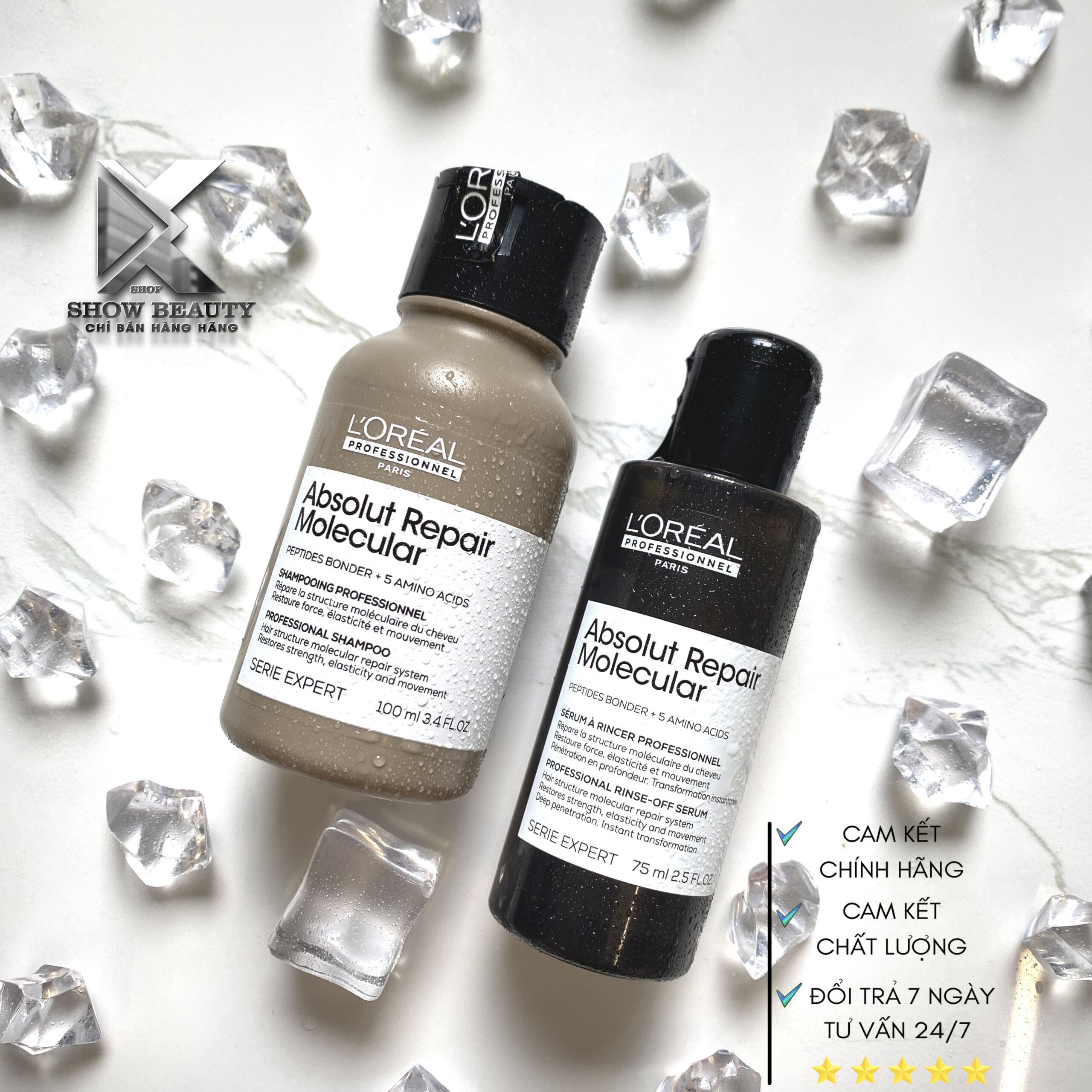 Dầu Gội Hấp Serumn Siêu Phục Hồi Peptides Cấp Phân Tử L'Oréal Professionnel - Molecular
