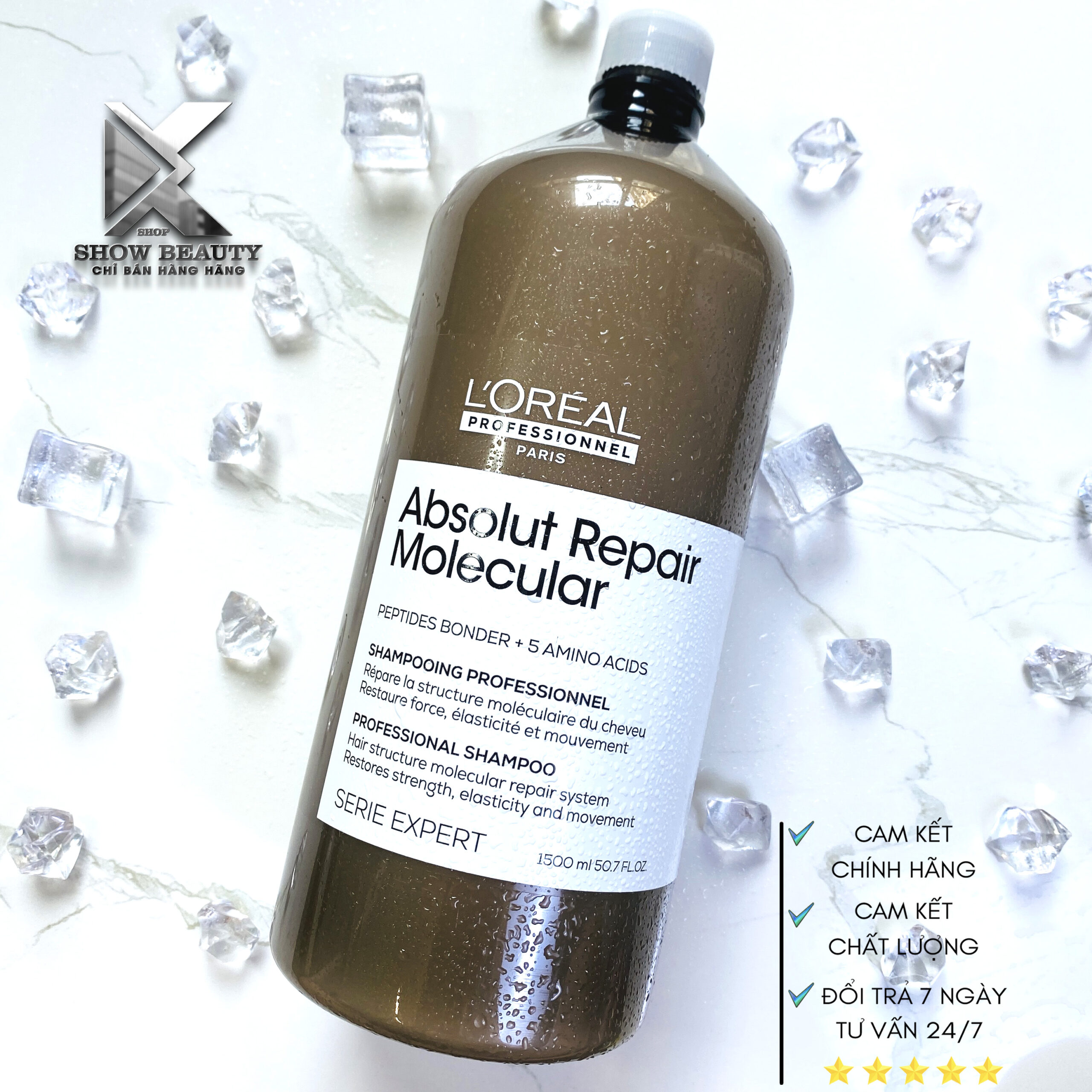 Dầu Gội Siêu Phục Hồi Peptides Cấp Phân Tử L'Oréal Professionnel - Absolut Repair Molecular 1500ml