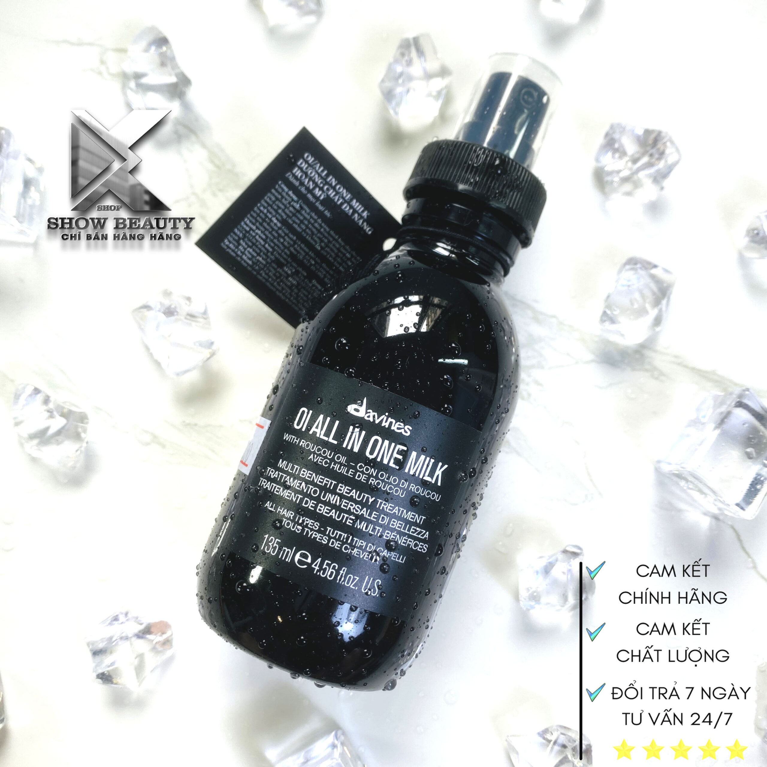 Tinh dầu dưỡng tóc Davines Oi All In One Milk chống xù, suôn mượt – 135ml