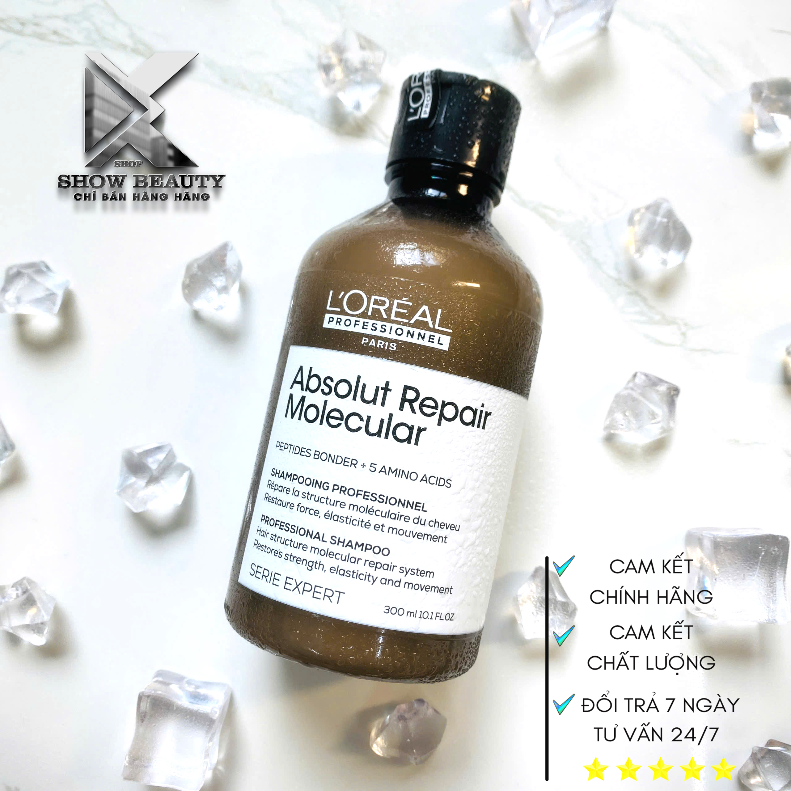 Dầu Gội Siêu Phục Hồi Peptides Cấp Phân Tử L'Oréal Professionnel - Absolut Repair Molecular 300ml